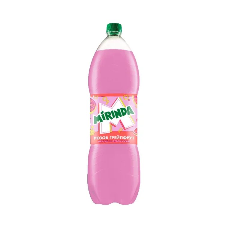 MiRiNDA Газинара безалкохолна напитка розов грейпфрут 6 бр 2 л - Mirinda