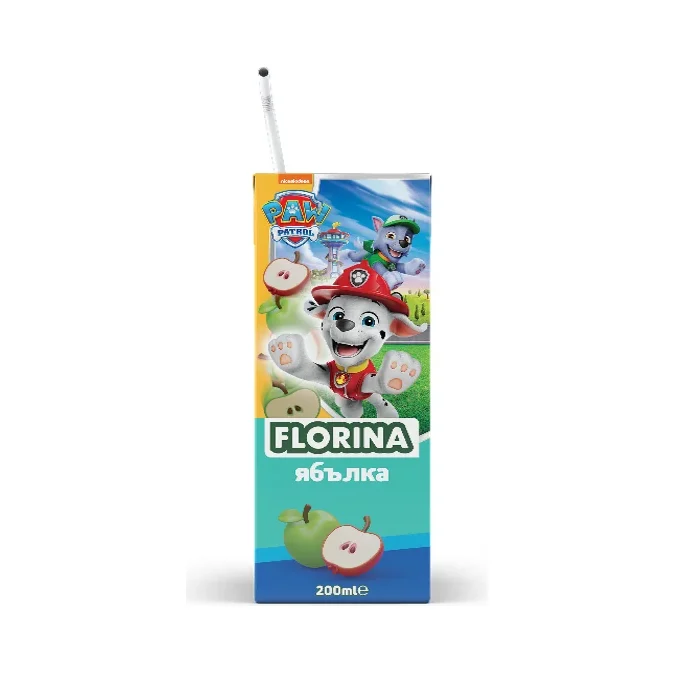 FLORINA Плодова напитка ябълка ( 3 бр х 200 мл ) 600 мл - Florina