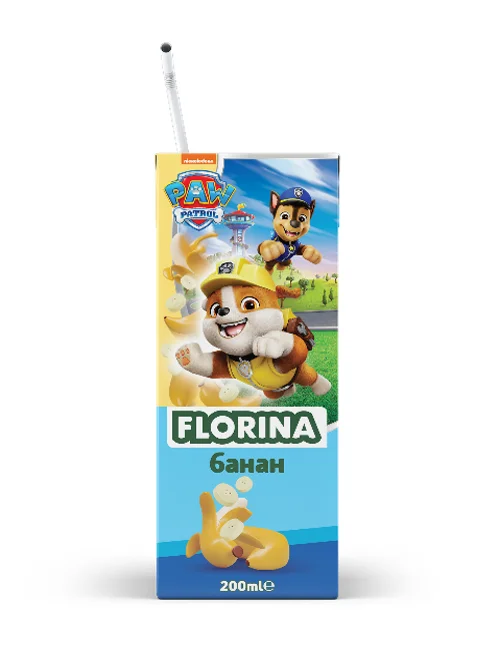 FLORINA Плодова напитка банан ( 3 бр х 200 мл ) 600 мл - FLORINA