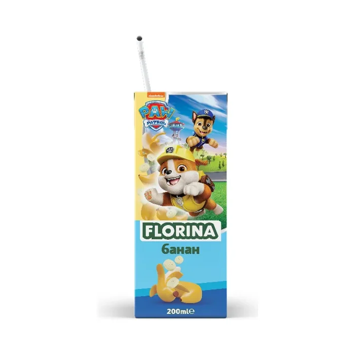 FLORINA Плодова напитка банан ( 3 бр х 200 мл ) 600 мл - Florina