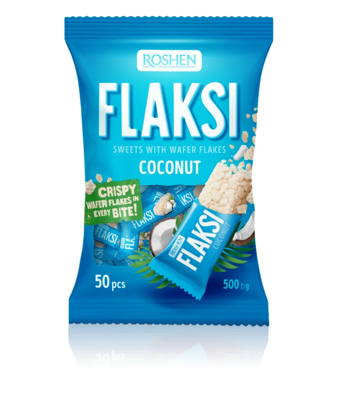 ROSHEN FLAKSI Бонбони кокос 500 г - ROSHEN