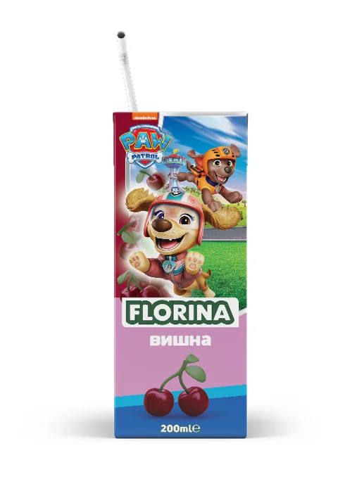 FLORINA Плодова напитка вишна ( 3 бр х 200 мл ) 600 мл - FLORINA