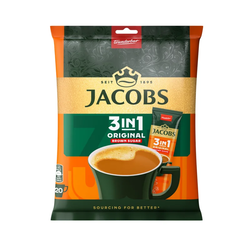 JACOBS Кафе 3 в 1 плик ( 20 x 15,1 ) г 302 г - JACOBS