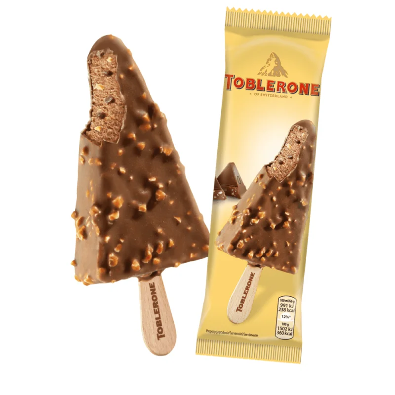 TOBLERONE Сладолед TOBLERONE стик 20 бр x 65 г / 1,300 кг