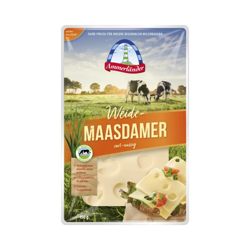 Ammerlander Маасдамер слайс 150 гр - Ammerländer