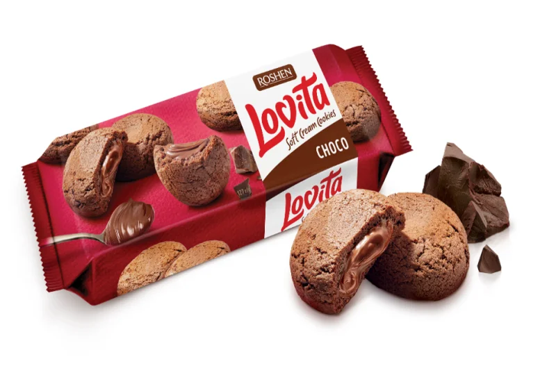 ROSHEN Бисквити Lovita с какао 127 г - ROSHEN
