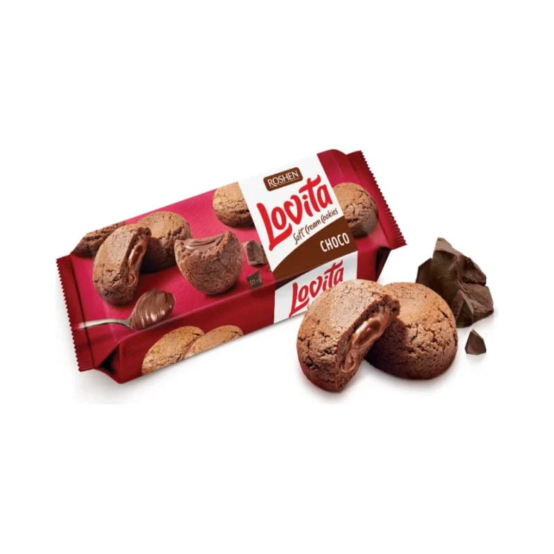 ROSHEN Бисквити Lovita с какао 127 г - ROSHEN