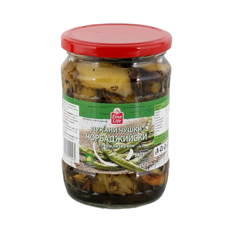 Fine Life Пукани чорбаджийски чушки 560 г