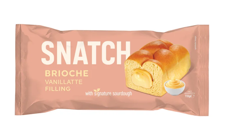 SNATCH Кифла бриош с пълнеж ванила-лате 110 г
