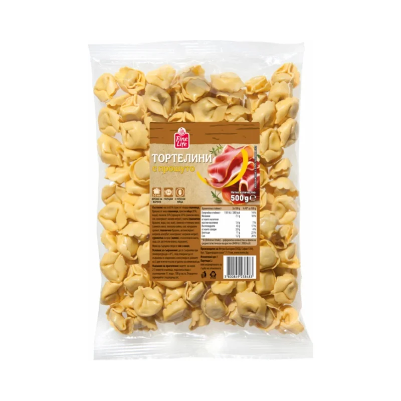 Fine Life Тортелини с шунка 500 г