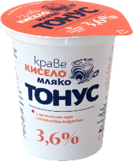 Тонус Краве кисело мляко 3,6% 400 г