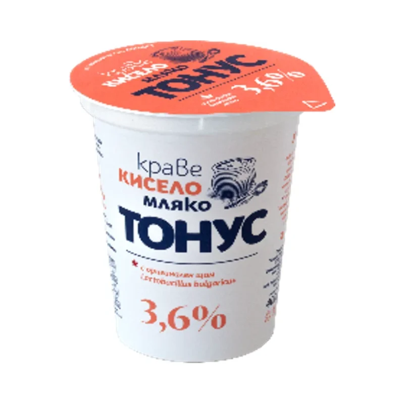 Тонус Краве кисело мляко 3,6% 400 г - Тонус