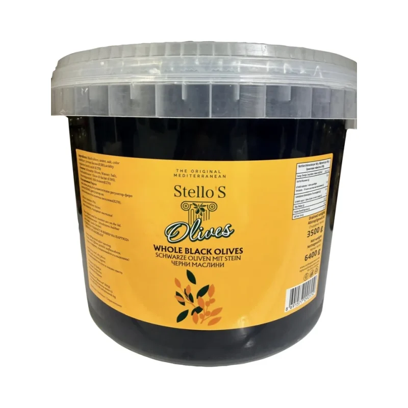 Stello`S Черни маслини 181-200 3,5 кг - Stello`S