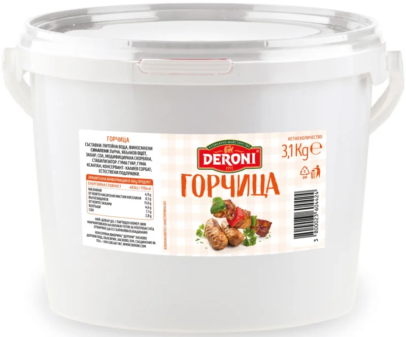 DERONI Горчица класик 3,1 кг - DERONI