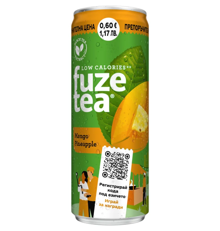 Fuzetea Студен чай манго и ананас 12 бр x 250 мл - fuzetea