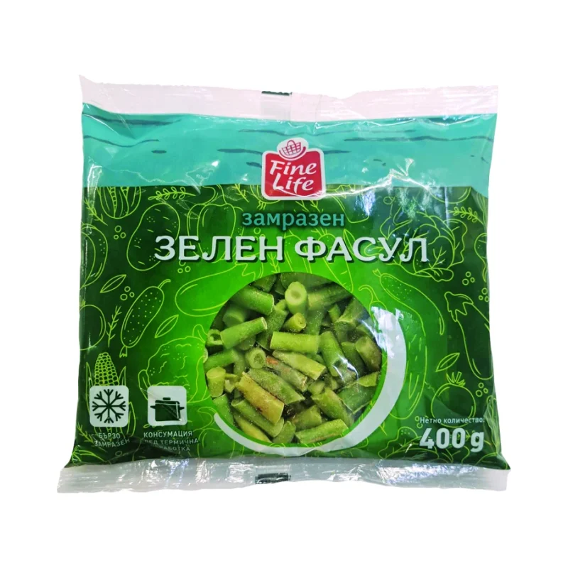 Fine Life Зелен фасул нарязан 400 г - Fine Life