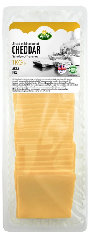 Arla Чедър arla pro червен слайс 1 кг - Arla