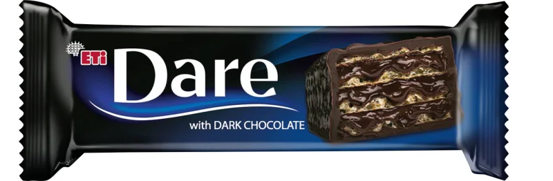 ETi Вафлен бар Dare тъмен шоколад 44 г - Dare