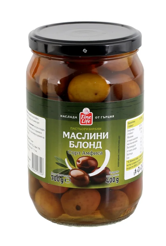 Fine Life Маслини Блонд Амфиса 700 г