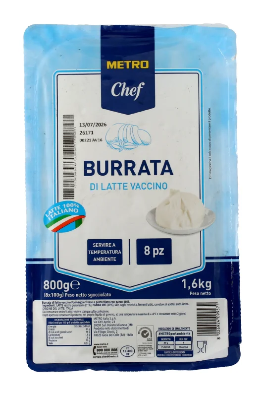 METRO Chef Бурата 8 бр х 100 г - METRO Chef