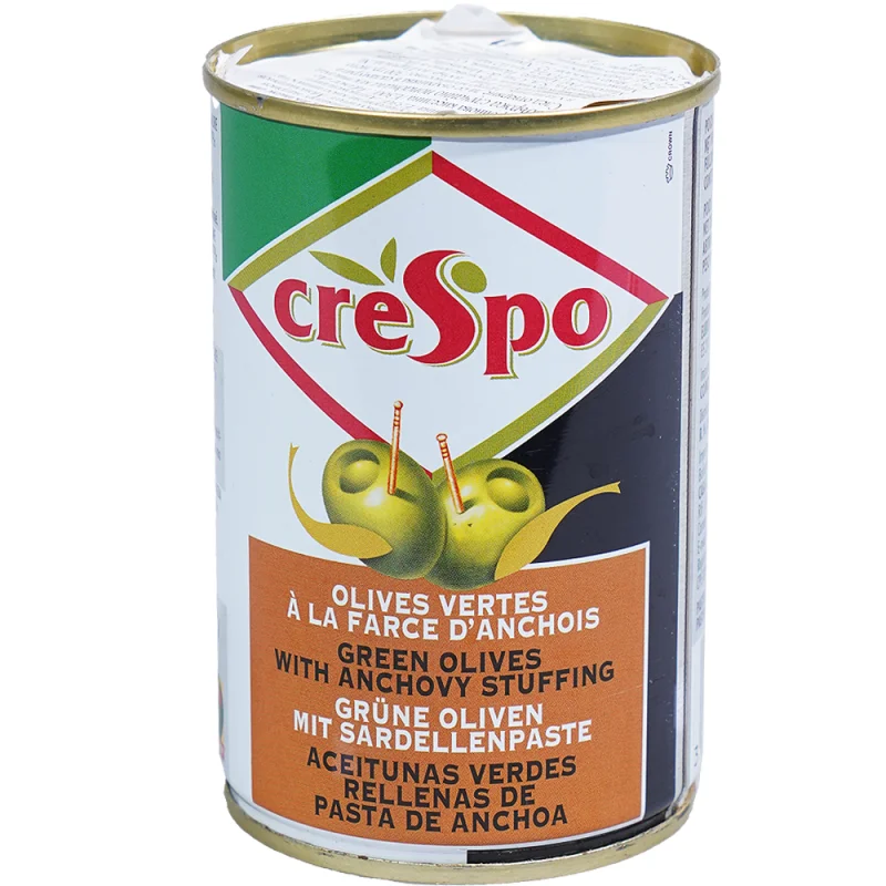 CreSpo Зелени Маслини с аншоа 120г - creSpo