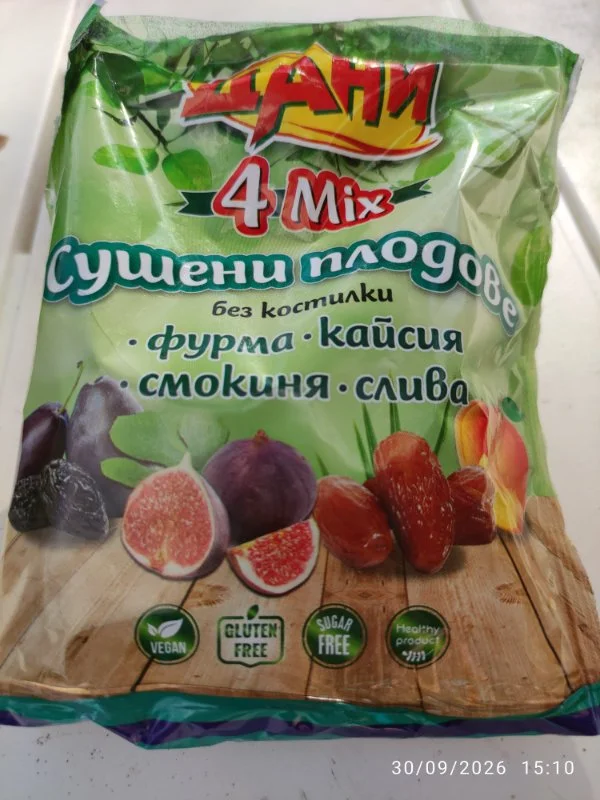 Сушени плодове 4Mix - Дани