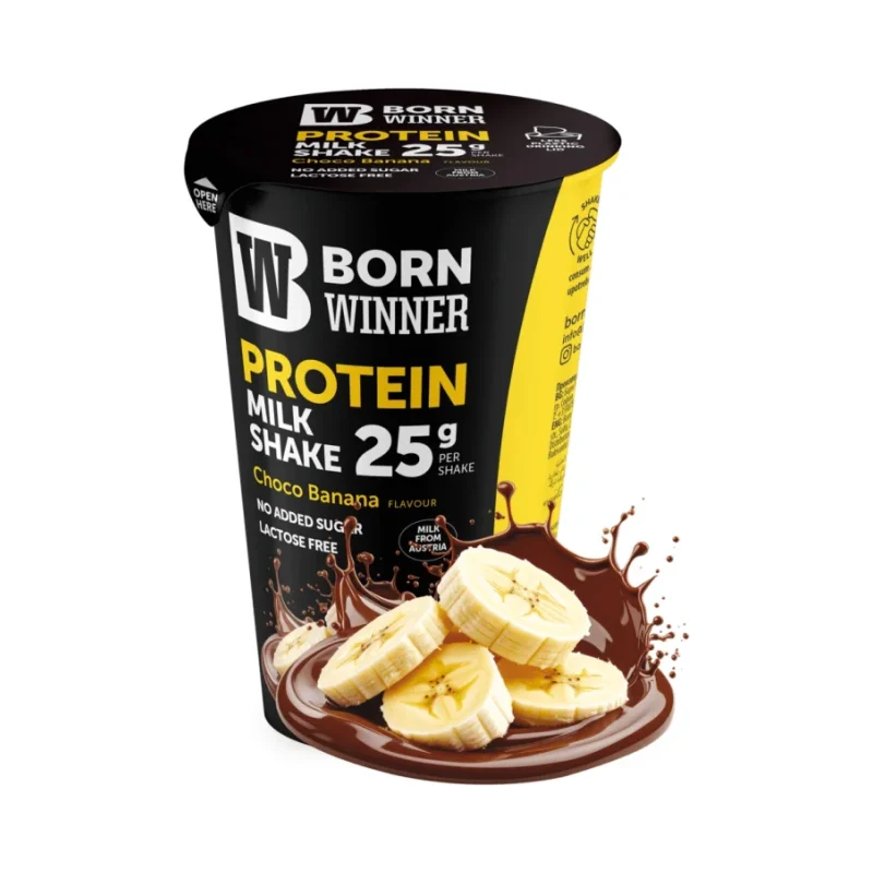 Born Winner Протеинов шейк - Банан и шоколад 250мл - Born Winner