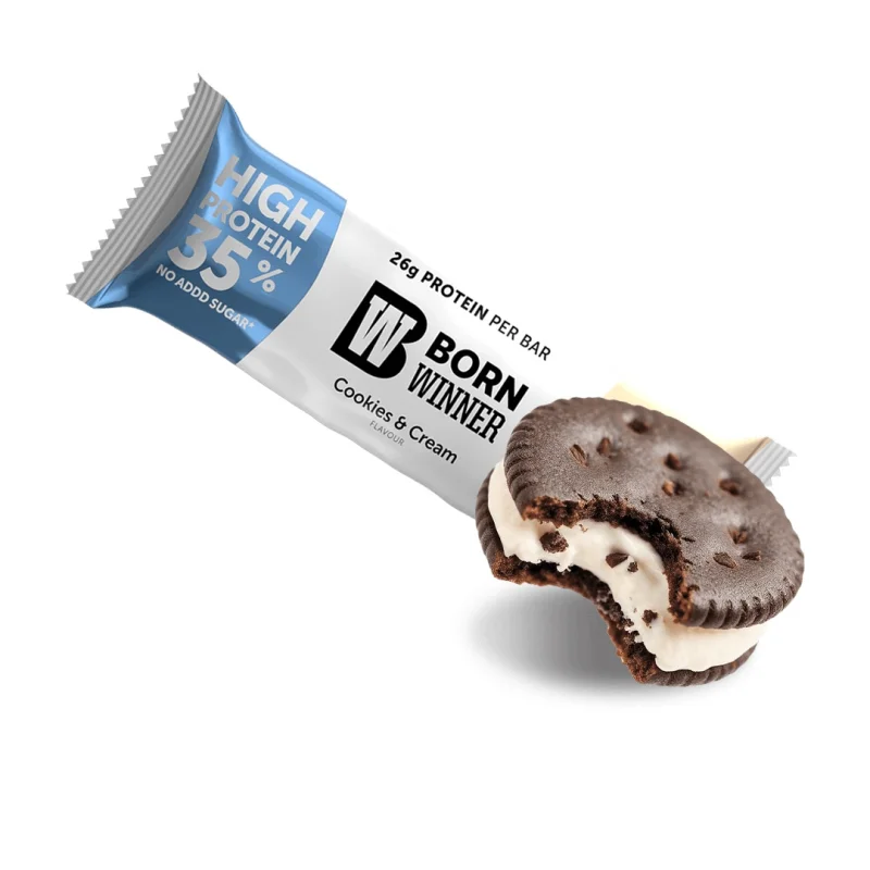 Gain Protein Bar, бисквити и сметана, 75 g, Born Winner - Born Winner