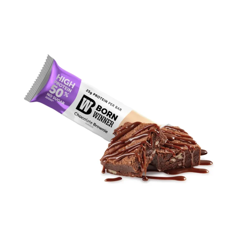 Slim Protein Bar, шоколадово брауни, 50 g, Born Winner - Born Winner