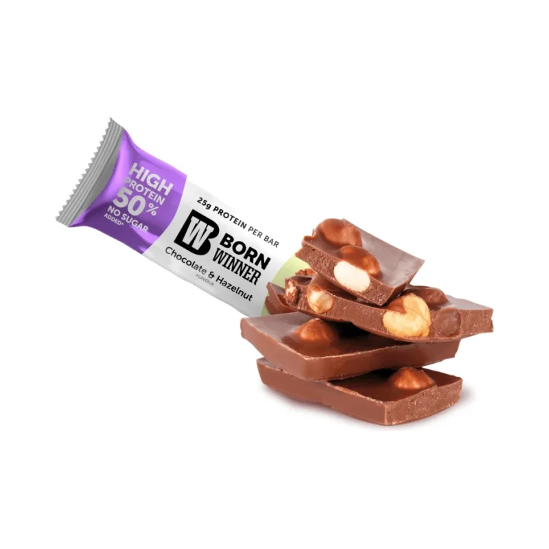 Slim Protein Bar, шоколад и лешник, 50 g, Born Winner - Born Winner