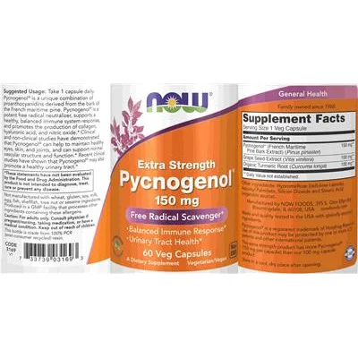 Екстра силен Пикногенол 150 мг / Extra Strength Pycnogenol 150 mg - NOW