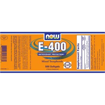 E-400 100% Натурални Смесени Токофероли