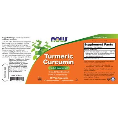Куркума Куркумин / Turmeric Curcumin - NOW