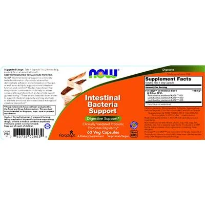 Подкрепа за чревни бактерии / Intestinal Bacteria Support - NOW