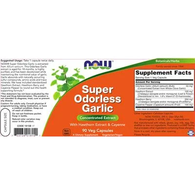 Супер безмиризлив чесън / Super Odorless Garlic - NOW