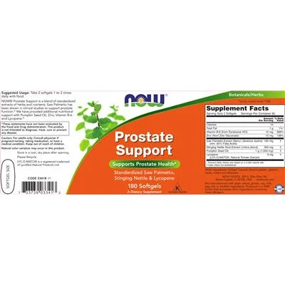 Подкрепа за простатата / Prostate Support - NOW