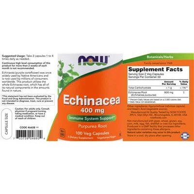 Ехинацея 400 мг / Echinacea 400 mg