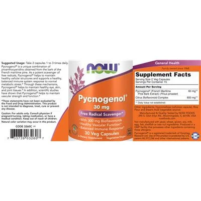 Pycnogenol 30 mg - NOW