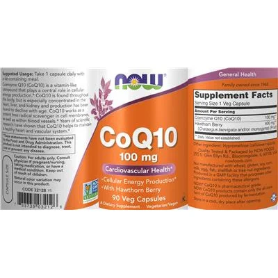 CoQ10 100 mg - NOW