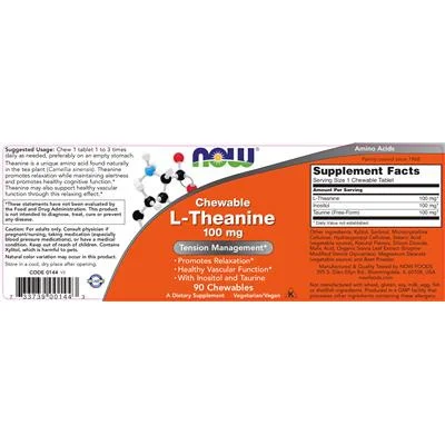 Дъвчаща L-Теанин 100 мг / Chewable L-Theanine 100 mg