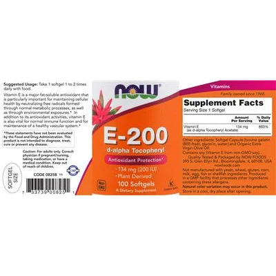 E-200 d-alpha Токоферол / E-200 d-alpha Tocopherol