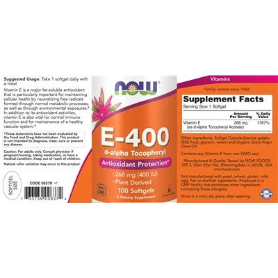 E-400 d-alpha Токоферол / E-400 d-alpha Tocopherol