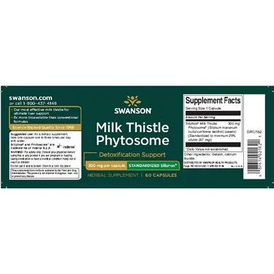 Мляко от трън Phytosome 300 mg - Swanson