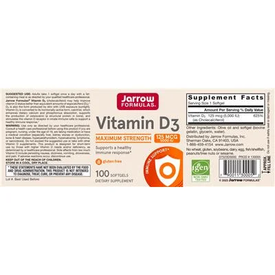 Витамин D3 125 мкг 5000 IU / Vitamin D3 125 mcg 5000 IU