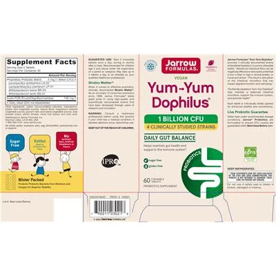 Yum-Yum Дофилус 1 милиард CFU Малина / Yum-Yum Dophilus 1 Billion CFU Raspberry
