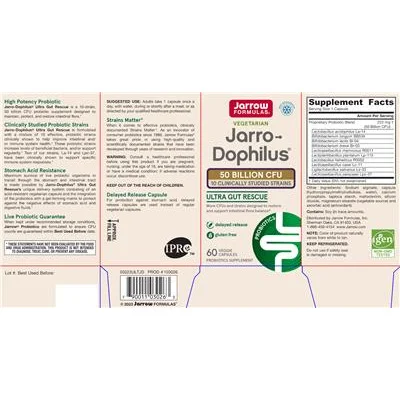 Jarro-Dophilus Ultra 50 милиарда CFU / Jarro-Dophilus Ultra 50 Billion CFU