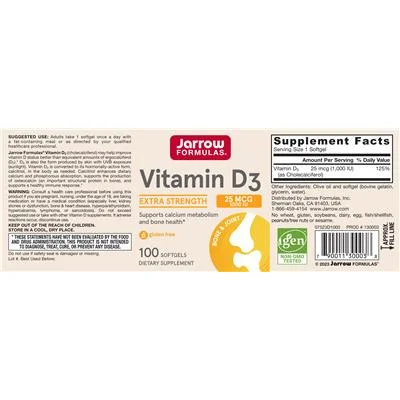 Витамин D3 25 mcg 1000 IU / Vitamin D3 25 mcg 1000 IU