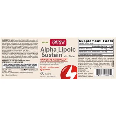 Alpha Lipoic Sustain с Биотин / Alpha Lipoic Sustain with Biotin