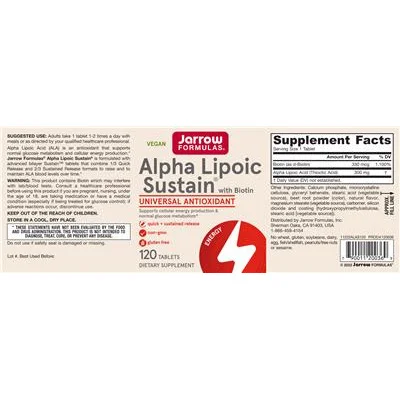 Alpha Lipoic Sustain с Биотин / Alpha Lipoic Sustain with Biotin