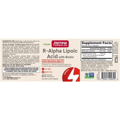 R-Алфа Липоева Киселина с Биотин / R-Alpha Lipoic Acid with Biotin